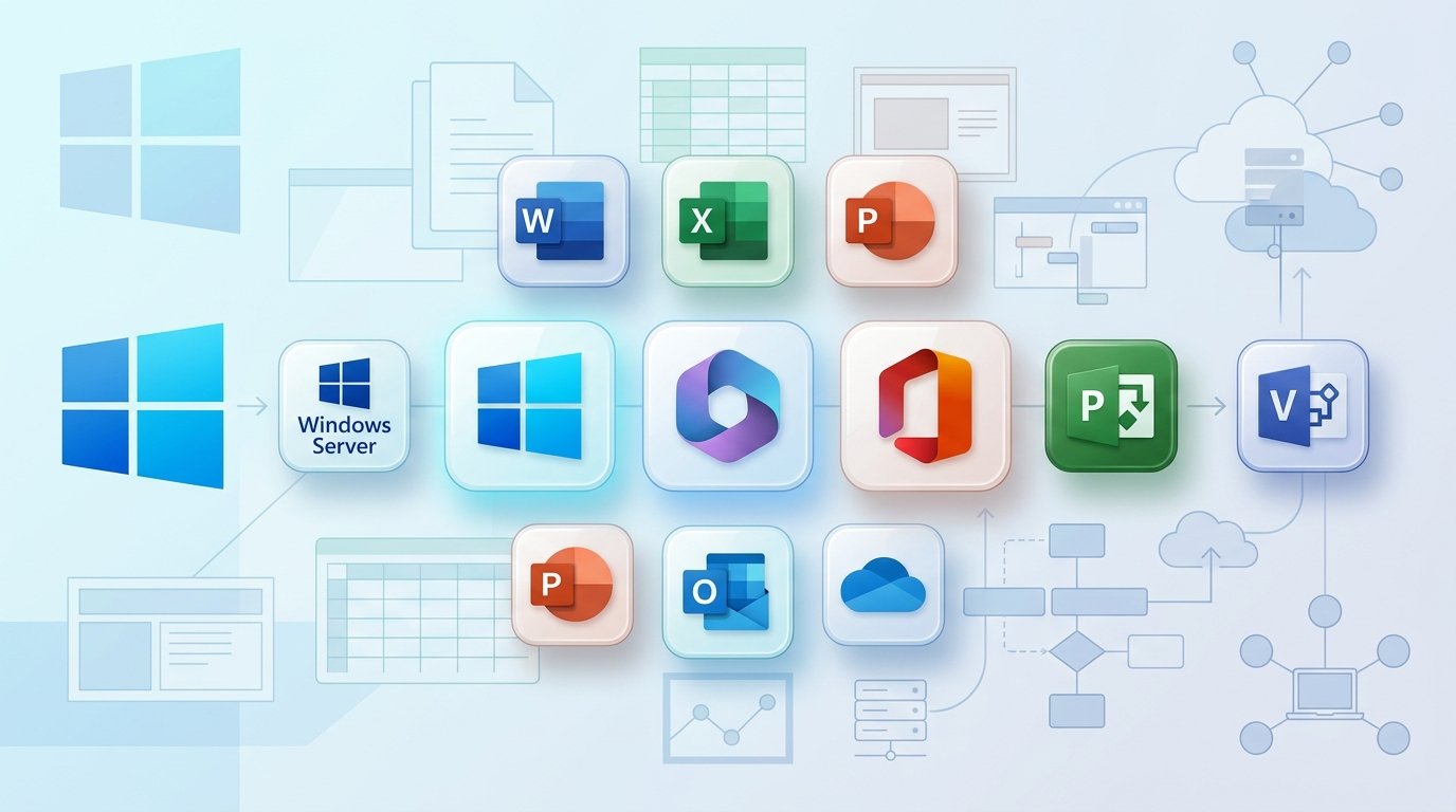 Windows وOffice وحلول Microsoft