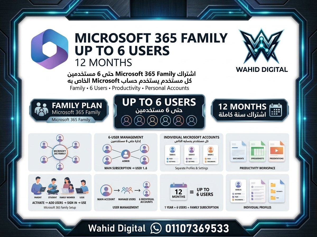 365 مايكروسوفت فاميلي 6 يوزر